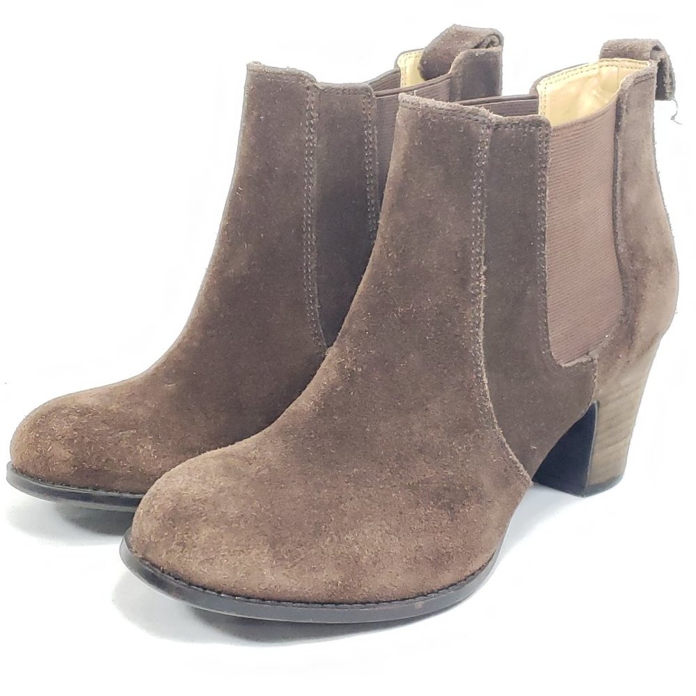 Nine West Ivree Booties Women's Sz 9.5M Brown - Picture 1 of 7